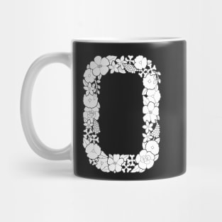 Floral Letter O Mug